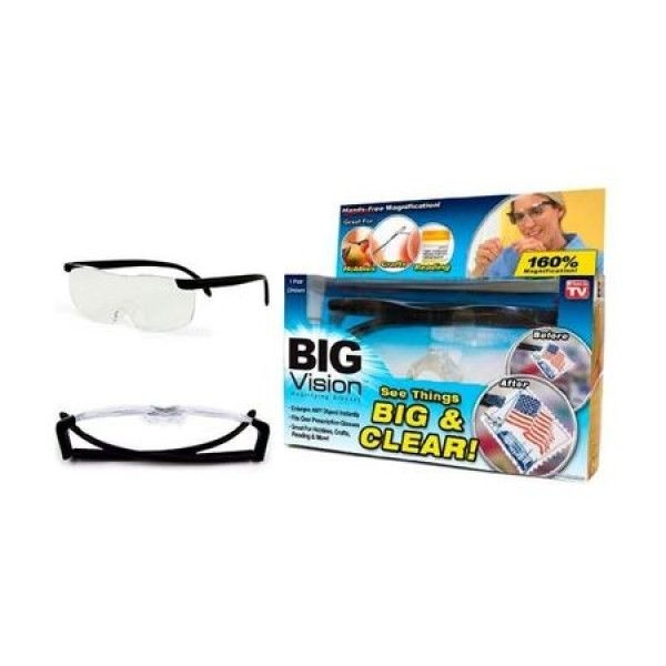 Big Vision- ochelari cu lupa integrata in lentila, marire 20x, model unisex